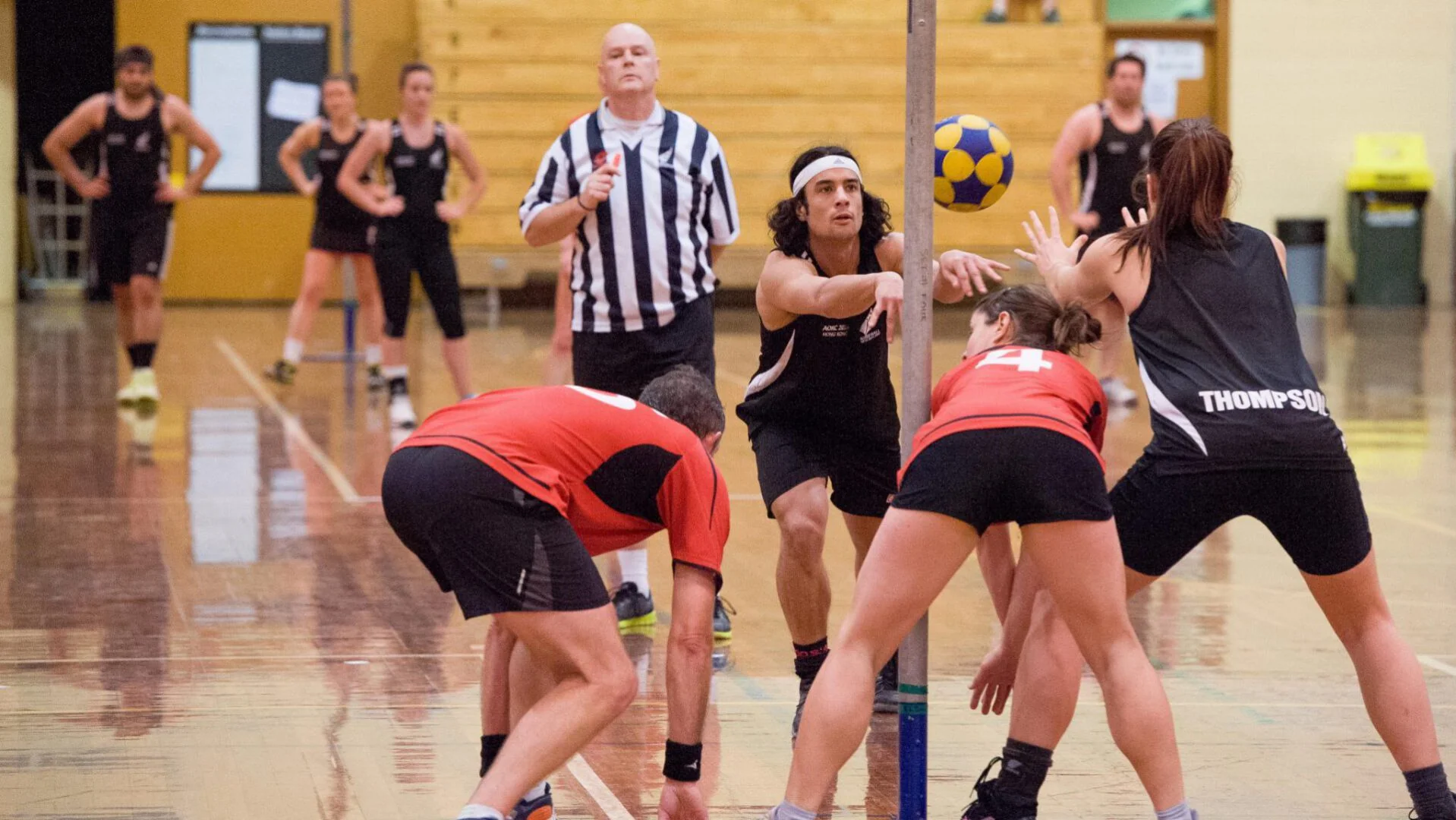 NZ team in training game