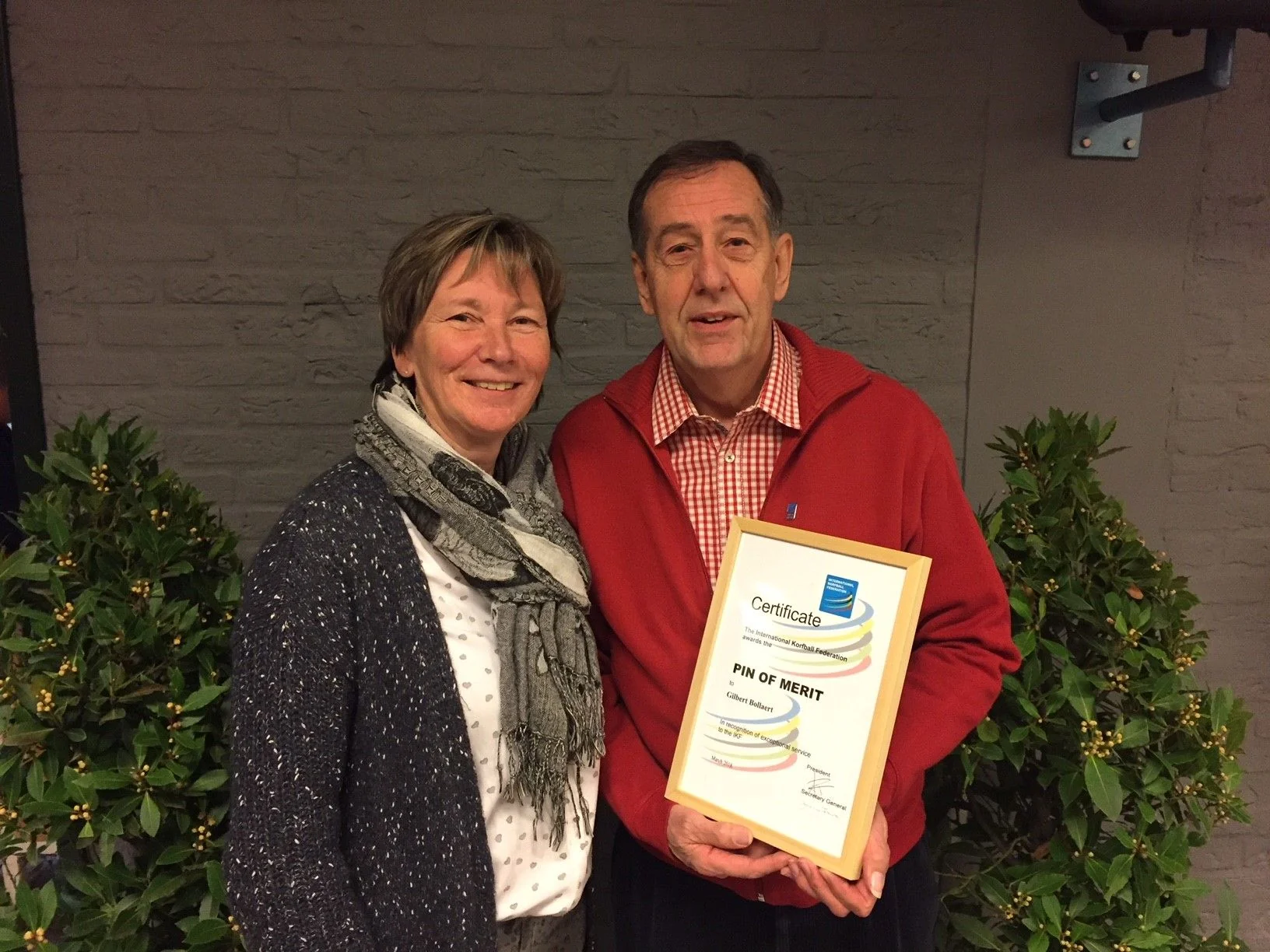 Gilbert BOLLAERT 20180317 Pin of Merit