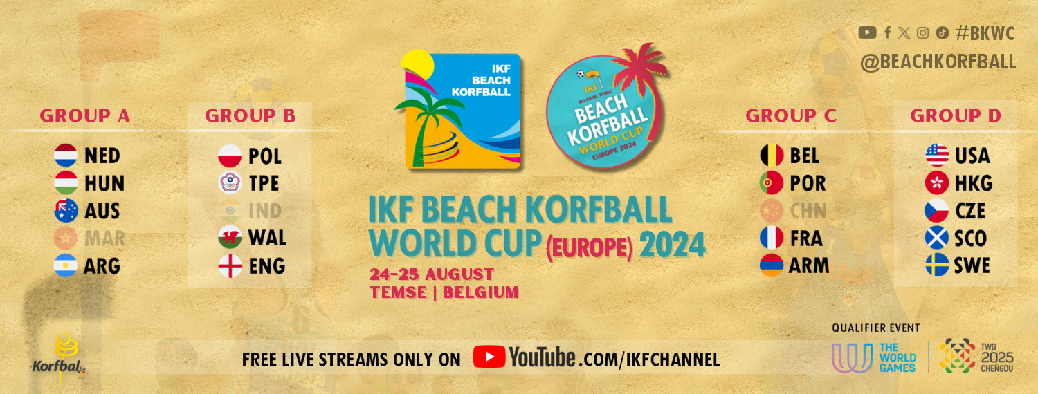 Watch the Beach Korfball World Championship (Europe) live!