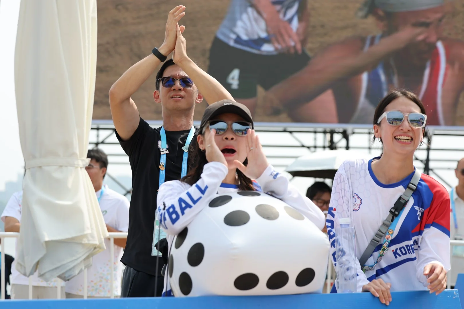 Chinese Taipei-Hungary | Beach Korfball at The World Games 2025, photo by Gertrude de Vries
