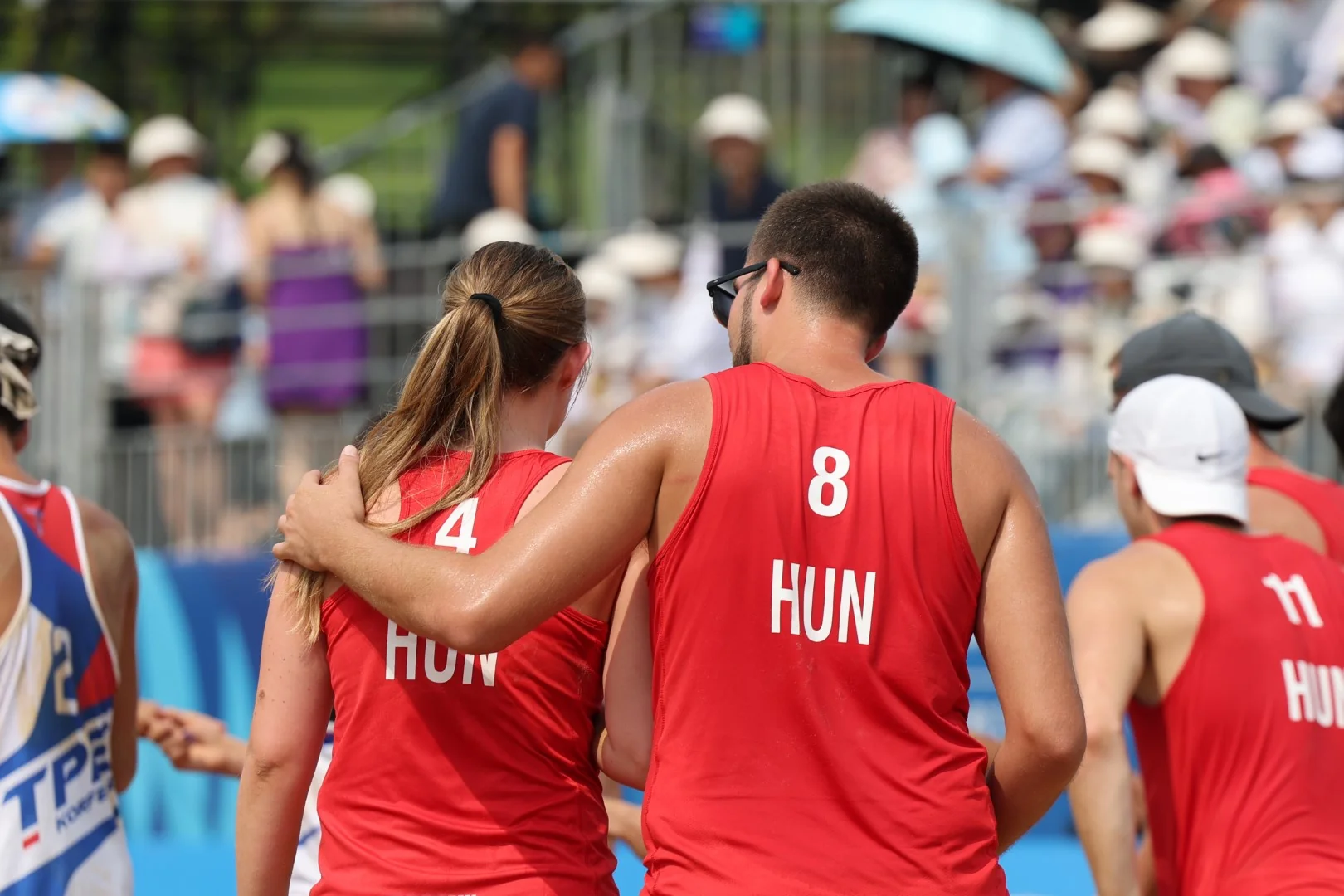 Chinese Taipei-Hungary | Beach Korfball at The World Games 2025, photo by Gertrude de Vries