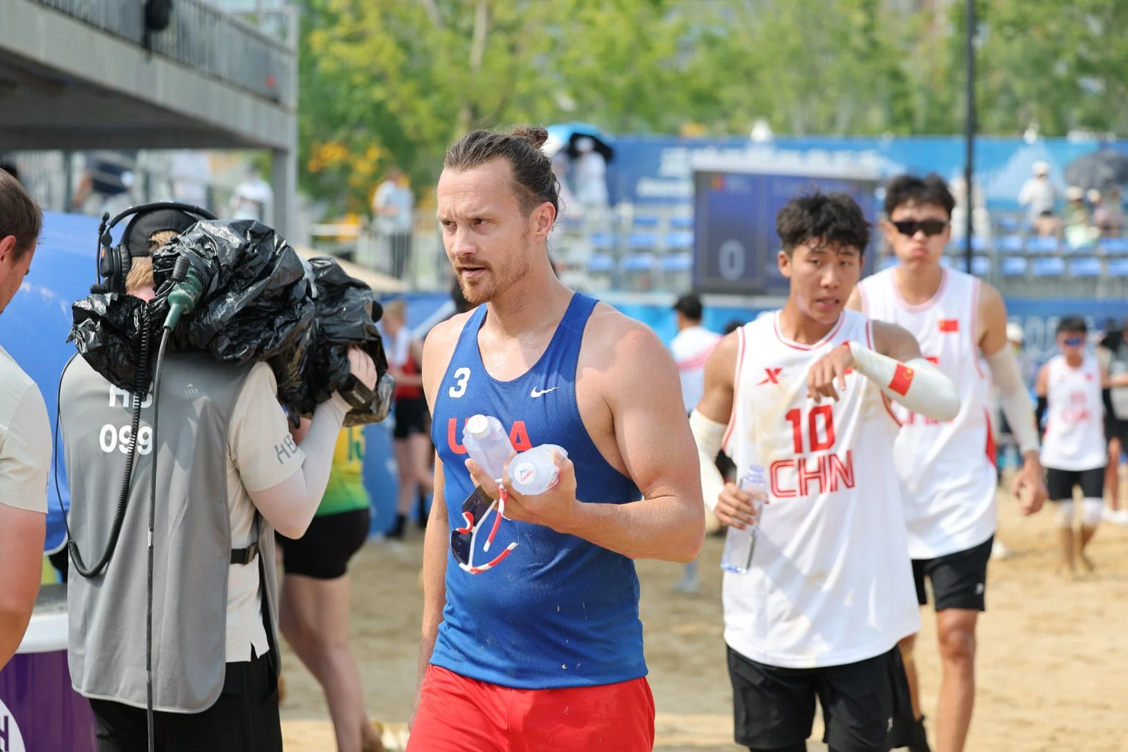 China-USA | Beach Korfball at The World Games 2025, photo by Gertrude de Vries