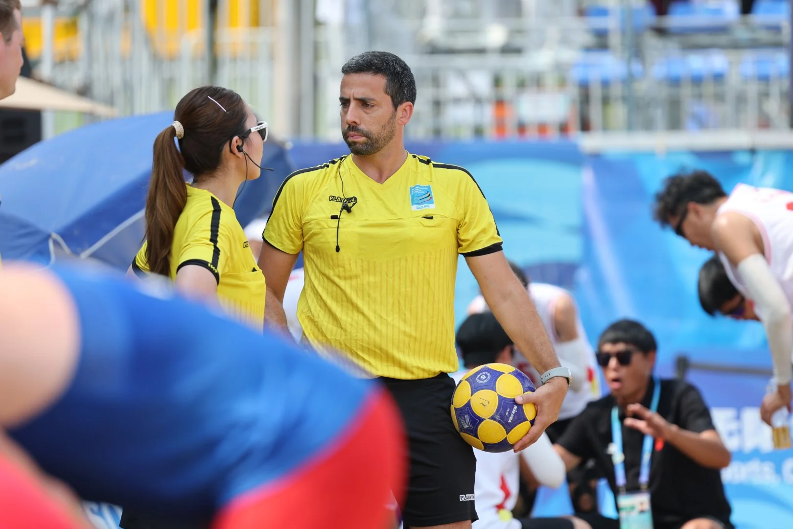 China-USA | Beach Korfball at The World Games 2025, photo by Gertrude de Vries