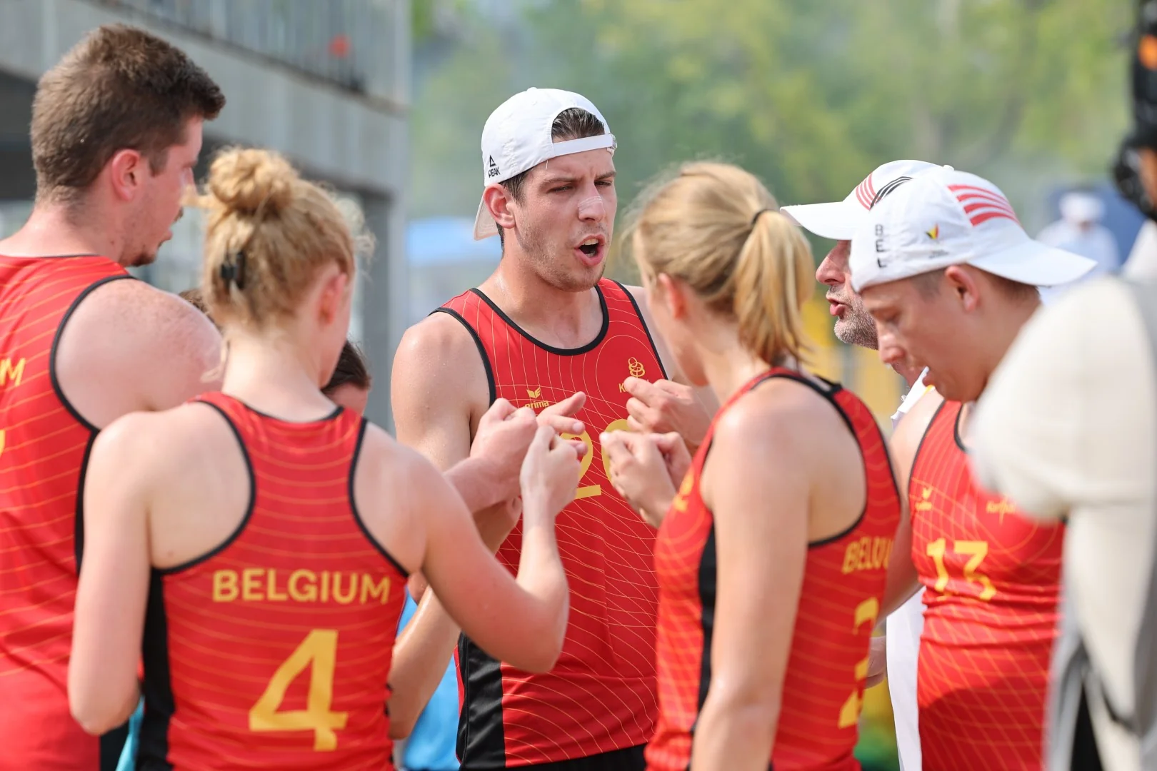 Belgium-Australia | Beach Korfball at The World Games 2025, photo by Gertrude de Vries