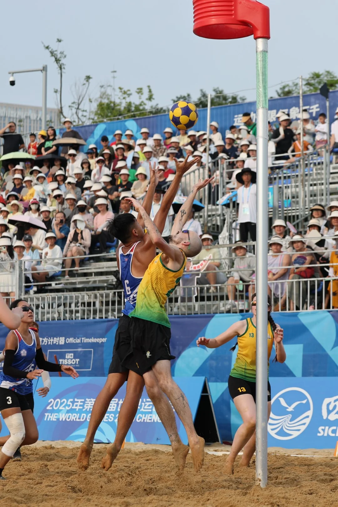 Chinese Taipei-Australia | Beach Korfball at The World Games 2025, photo by Gertrude de Vries