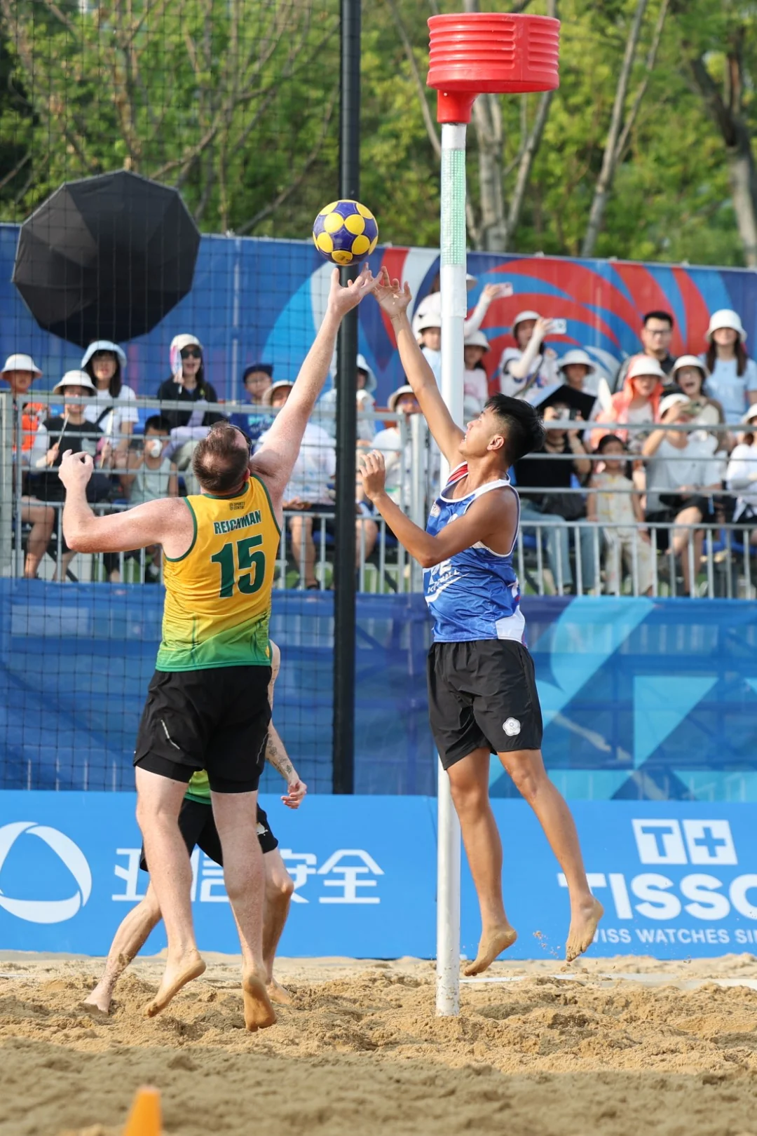 Chinese Taipei-Australia | Beach Korfball at The World Games 2025, photo by Gertrude de Vries