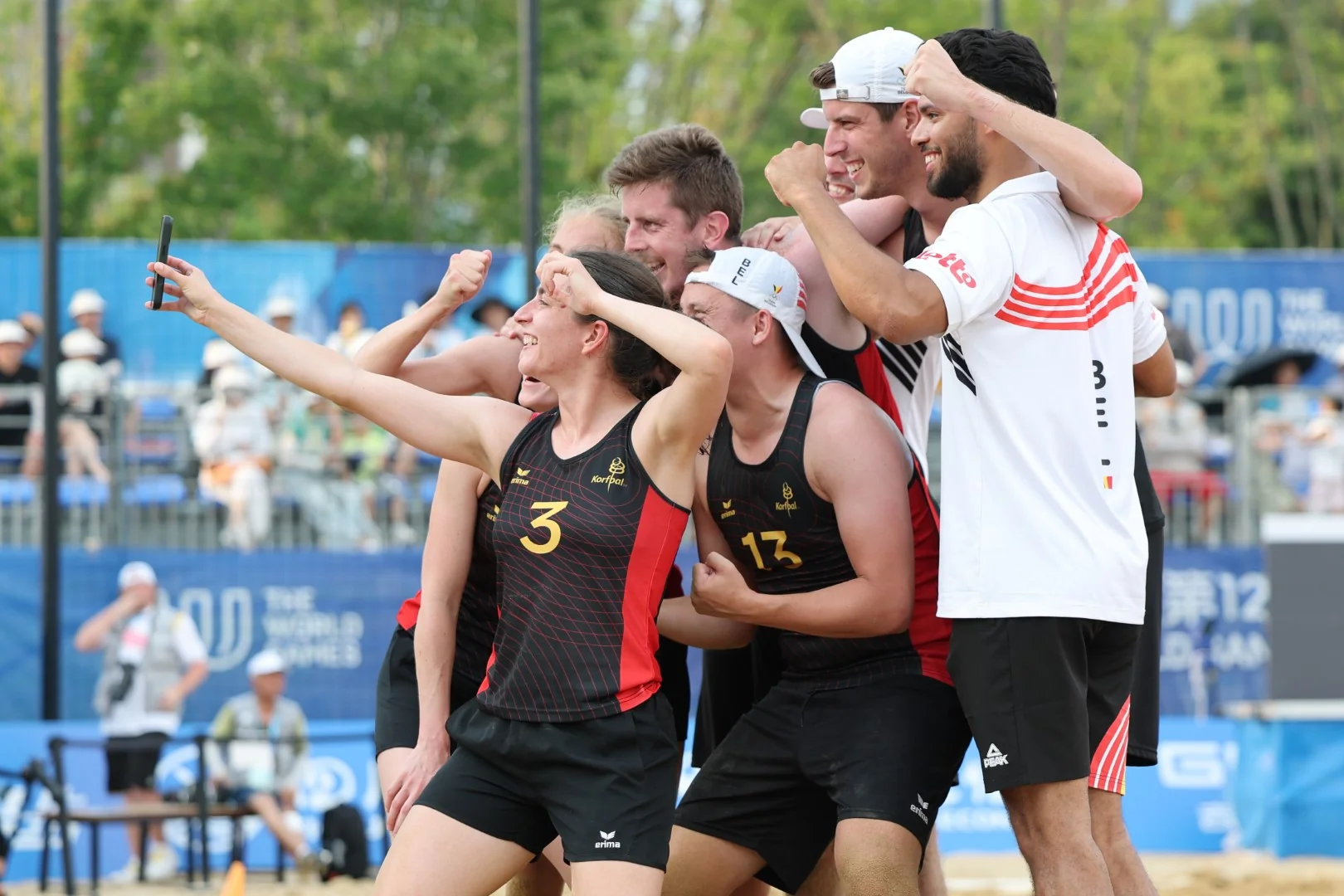 China-Belgium | Beach Korfball at The World Games 2025, photo by Gertrude de Vries