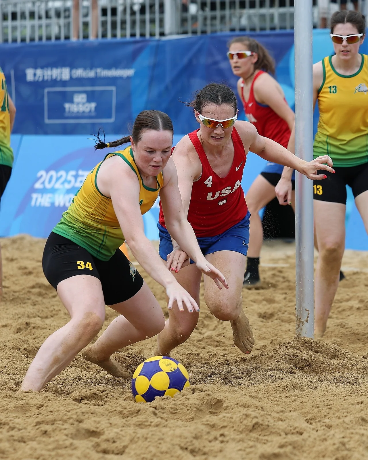 USA-Australia | Beach Korfball at The World Games 2025, photo by Gertrude de Vries
