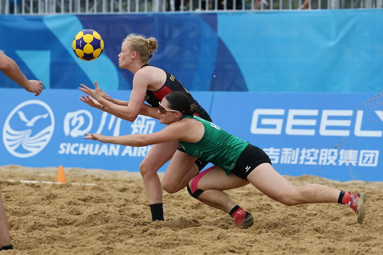 Hungary-Belgium | Beach Korfball at The World Games 2025, photo by Gertrude de Vries