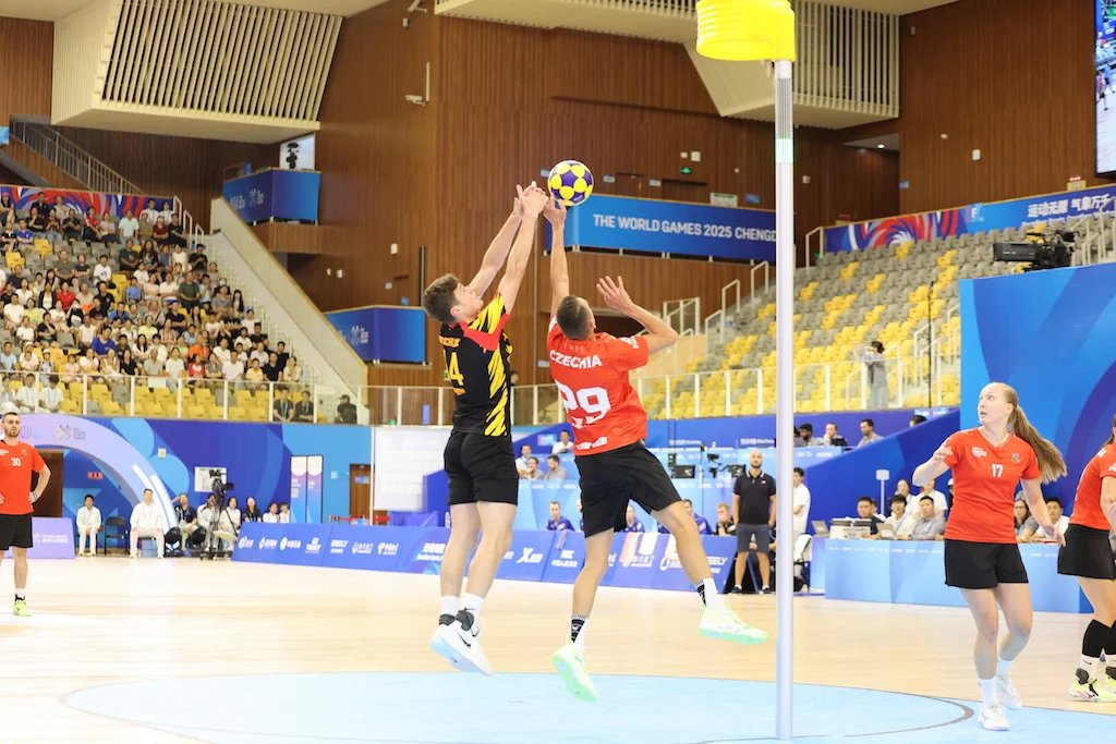 Czechia-Germany | Korfball at The World Games 2025, photo by Gertrude de Vries
