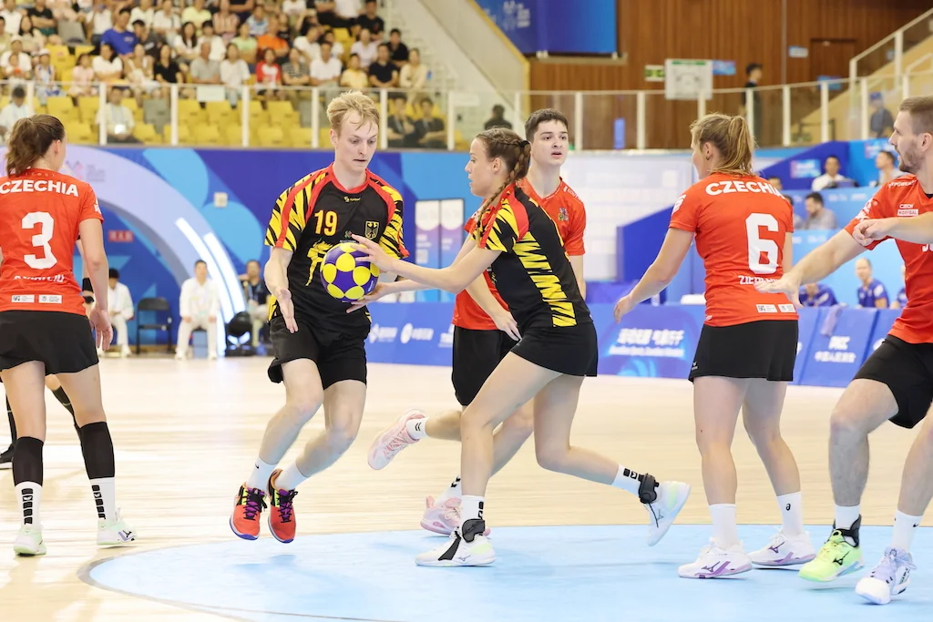 Czechia-Germany | Korfball at The World Games 2025, photo by Gertrude de Vries