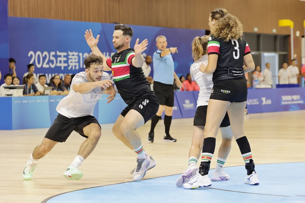 Czechia-Suriname | Korfball at The World Games 2025, photo by Gertrude de Vries