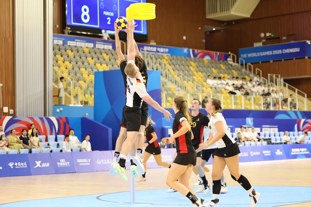 Belgium-Germany | Korfball at The World Games 2025, photo by Gertrude de Vries