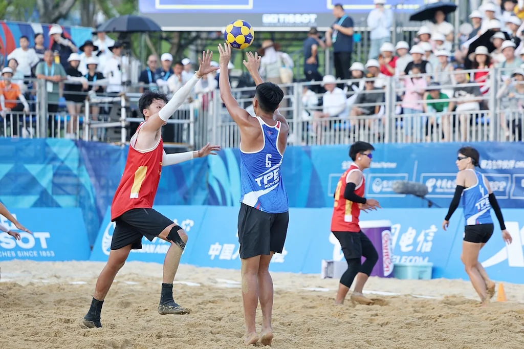 China - Chinese Taipei | Beach Korfball at The World Games 2025, photo by Gertrude de Vries