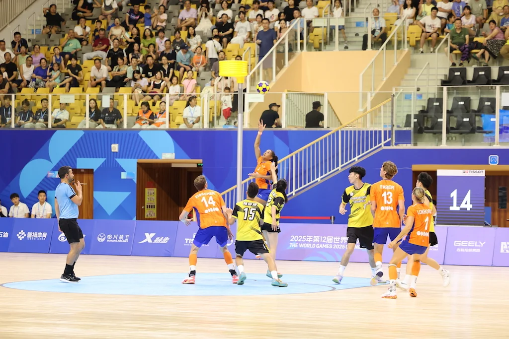 Netherlands-Chinese Taipei | Korfball at The World Games 2025, photo by Gertrude de Vries