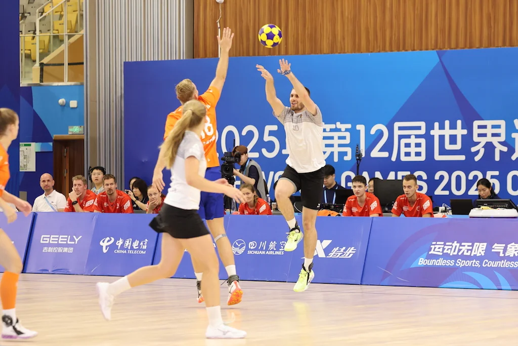 Netherlands-Czechia | SF1 | Korfball at The World Games 2025, photo by Gertrude de Vries