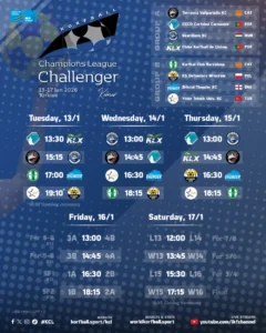 IKF KCL Challenger 2025 2026 FullSchedule