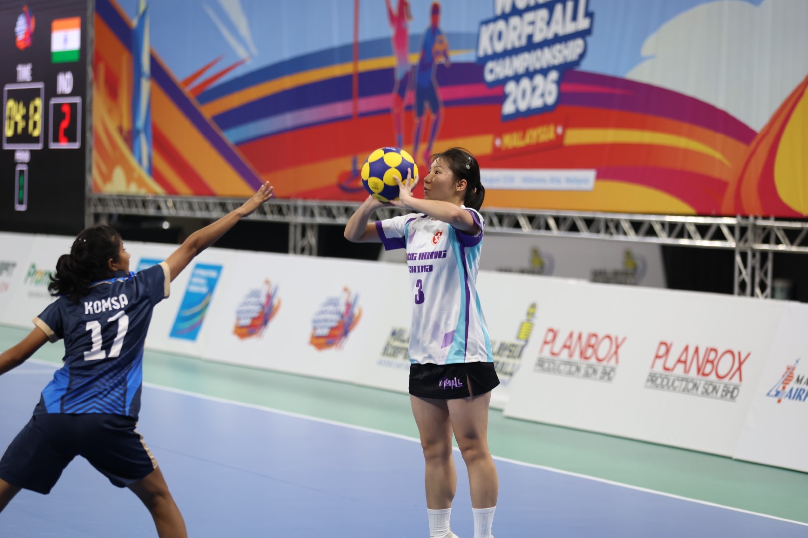 Hong Kong China - India | IKF U21 World Korfball Championship 2026, photo by Eric Chan