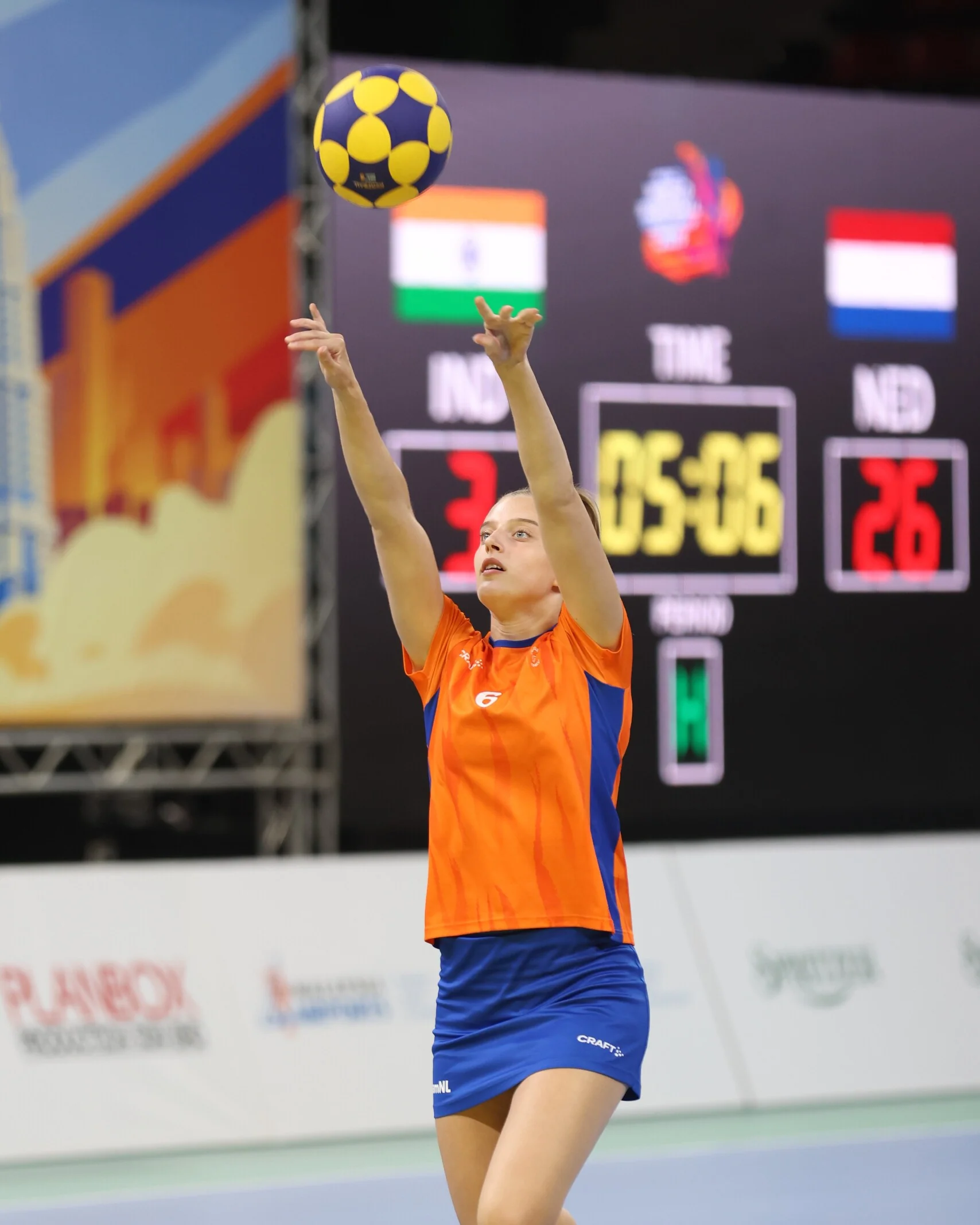 India - Netherlands | IKF U21 World Korfball Championship 2026, photo by Marco Spelten