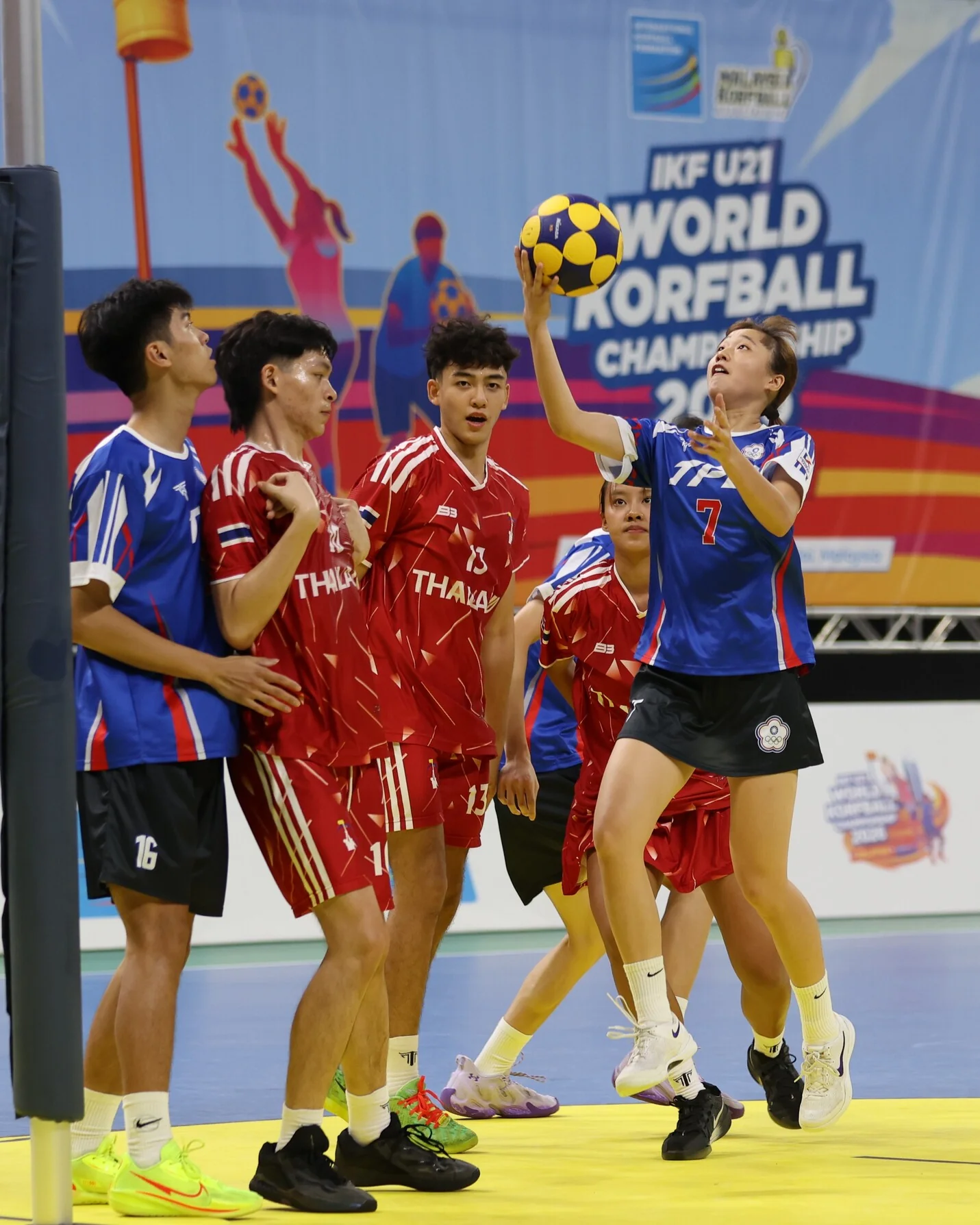 Thailand - Chinese Taipei | IKF U21 World Korfball Championship 2026, photo by Marco Spelten