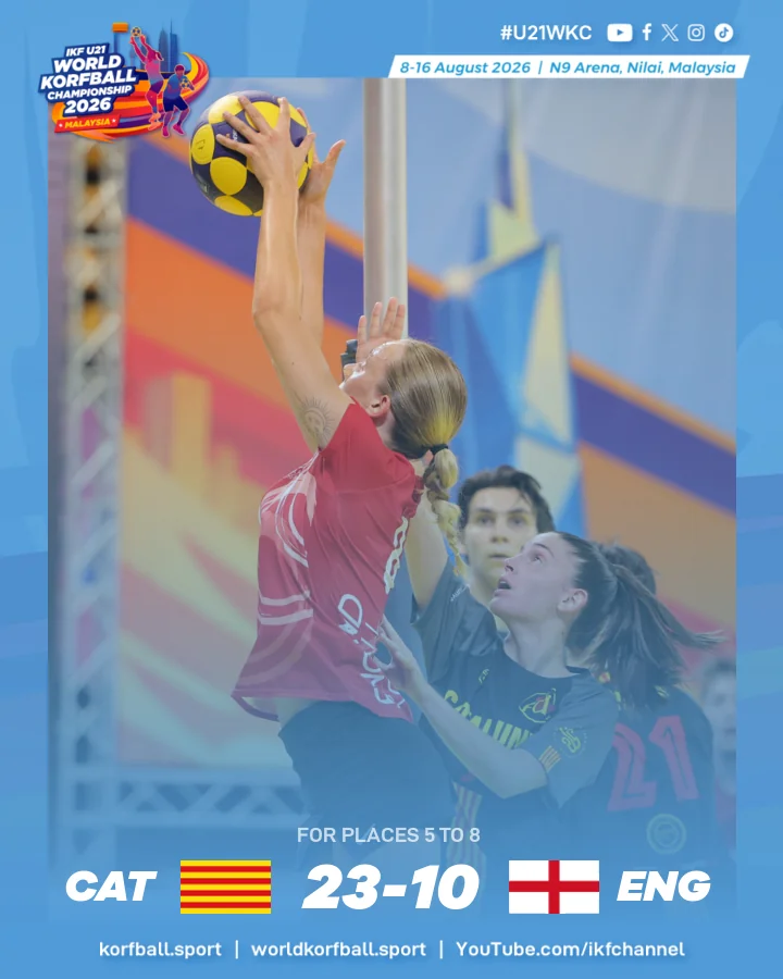 Final score, Catalonia - England | IKF U21 World Korfball Championship 2026
