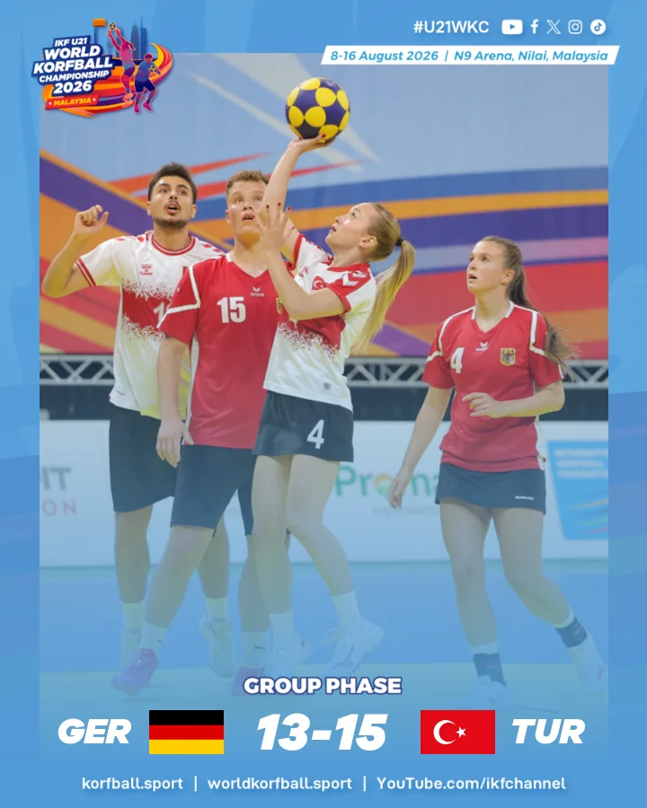 Final score, Germany - Türkiye | IKF U21 World Korfball Championship 2026